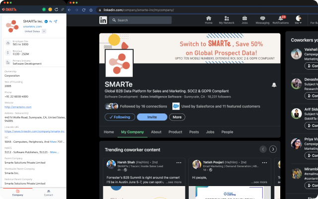 screenshot of SMARTe Data Platform